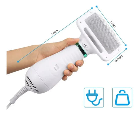 Secador Peine para Mascotas 2 en 1